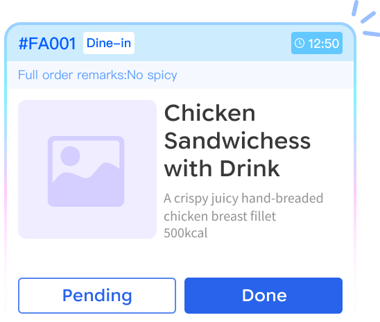 Order card