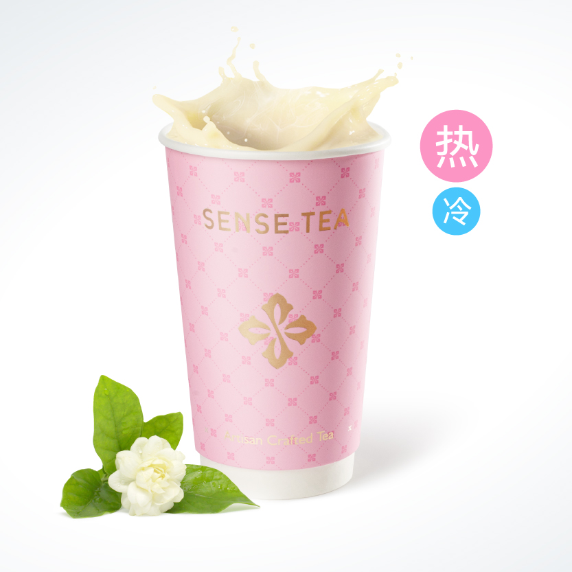 茉莉雪芽鲜奶茶