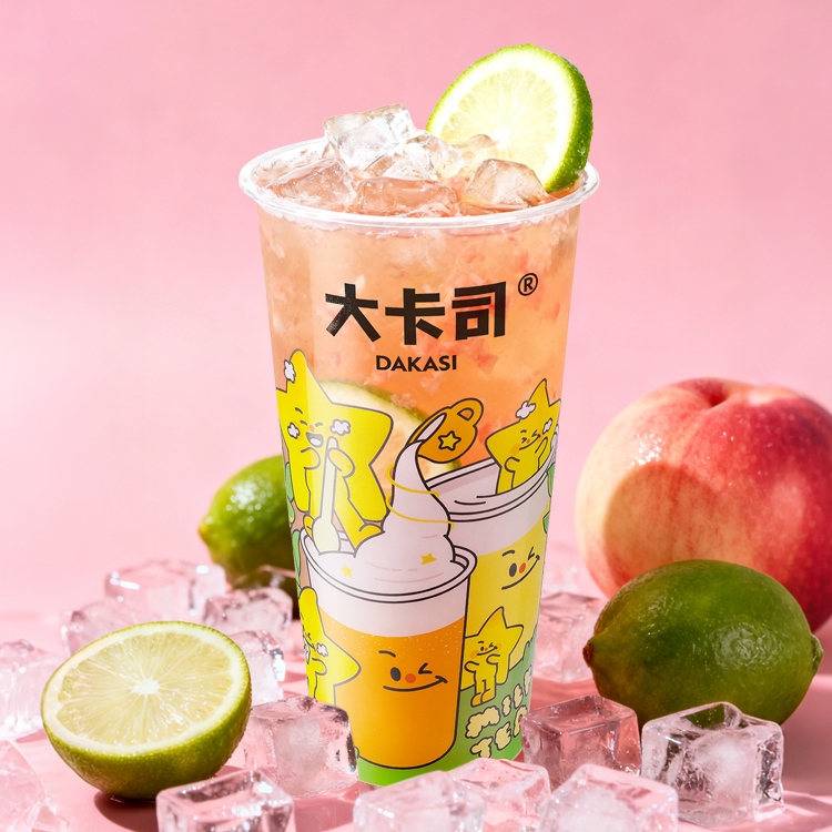 水蜜桃鸭屎香柠檬茶