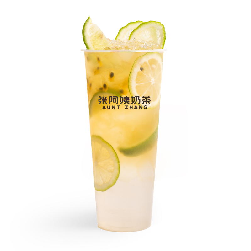 柠檬百香冻冻茶.（大杯）