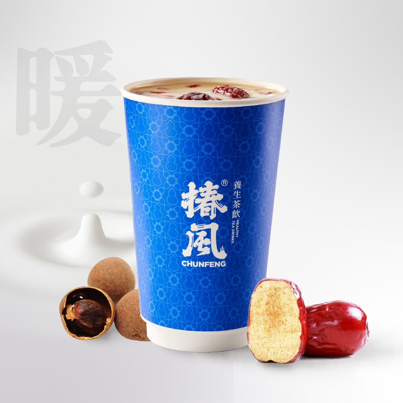 桂圆红枣牛乳