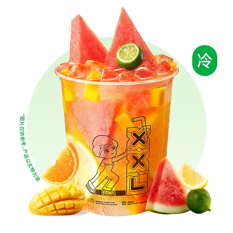 西瓜鲜果茶霸王桶