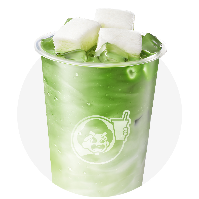 奶磚抹茶冰