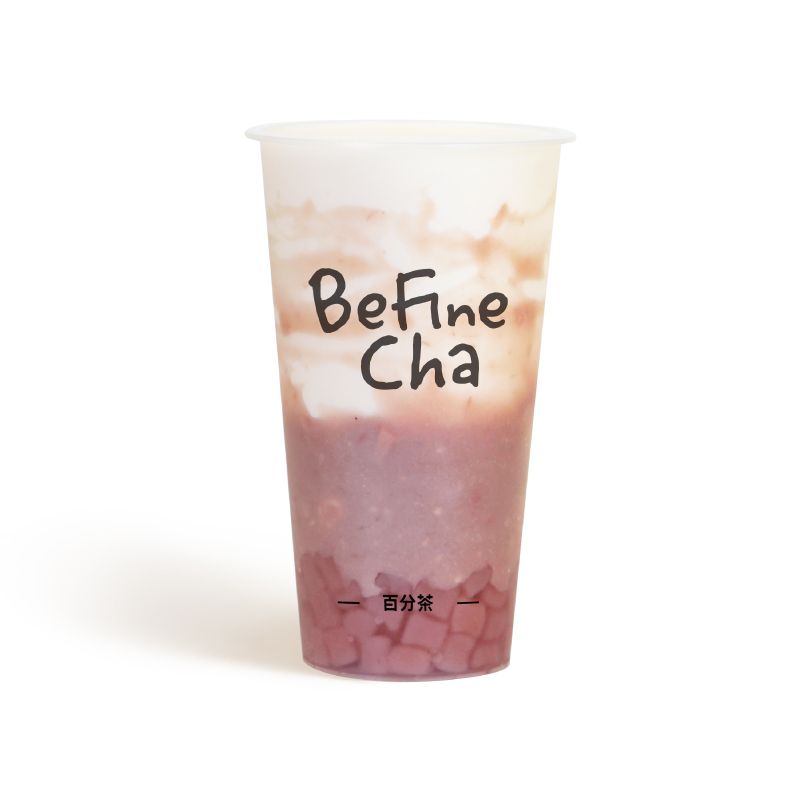 芋泥啵啵鲜奶茶