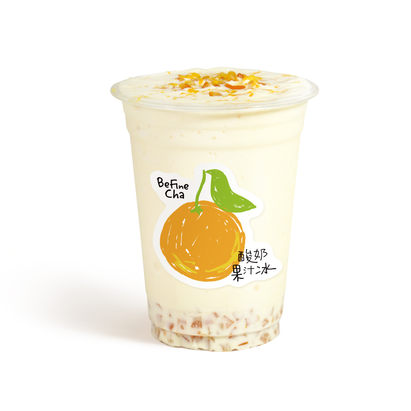 泰橘酸奶果汁冰