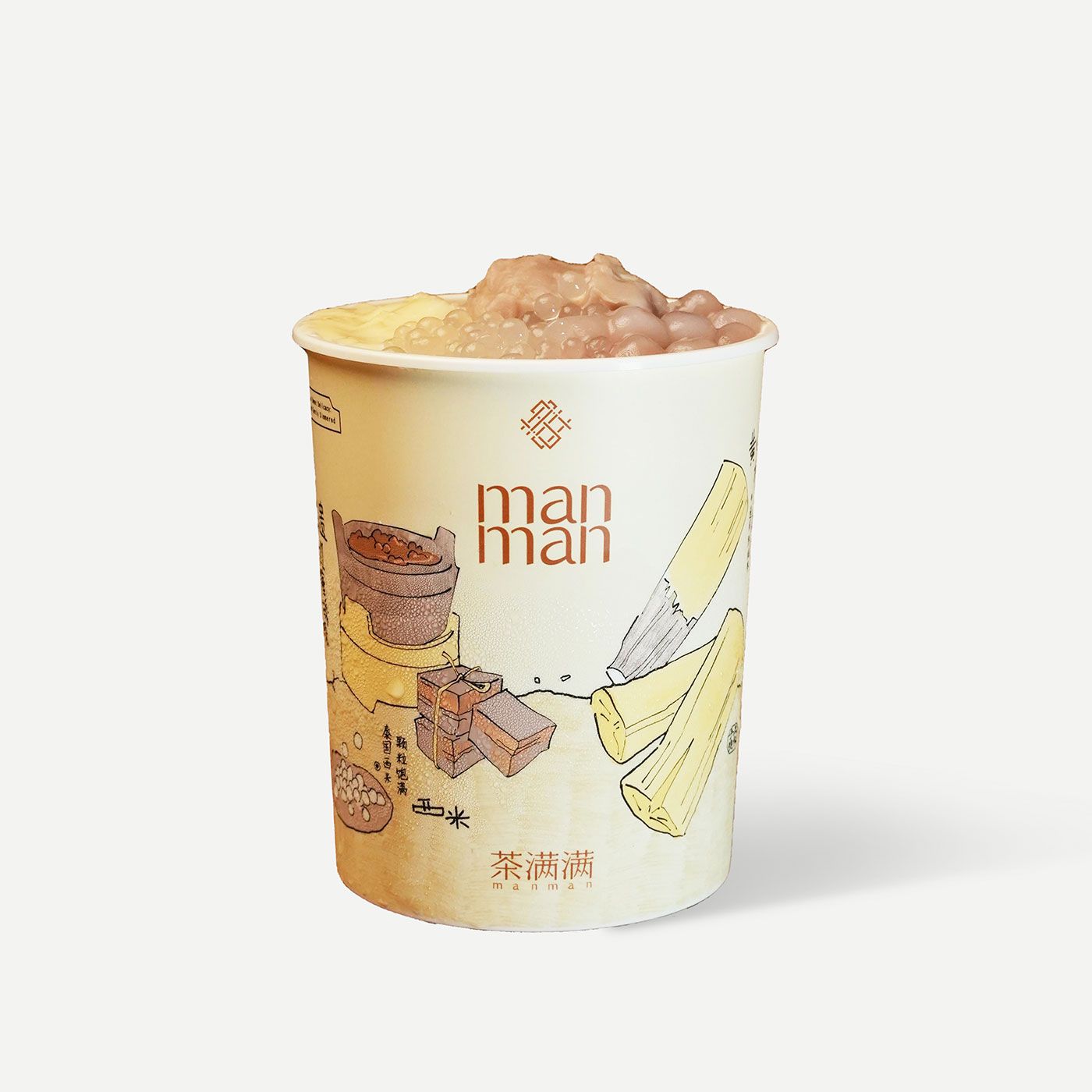 芋泥麻薯鲜炖奶