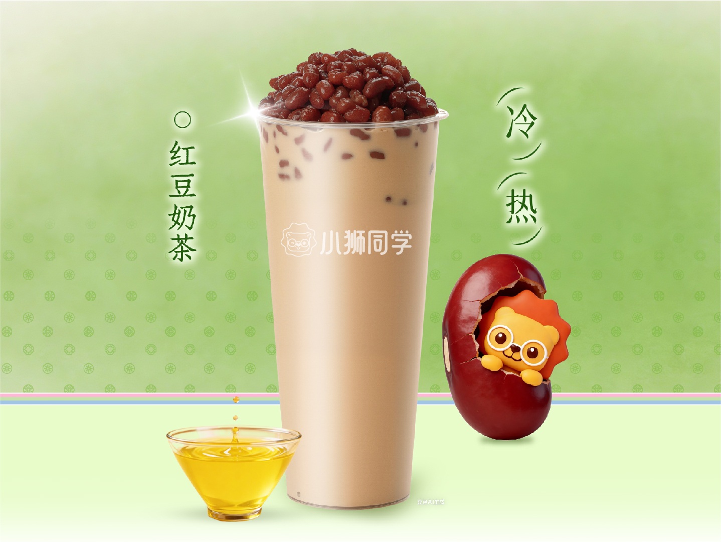 红豆奶茶