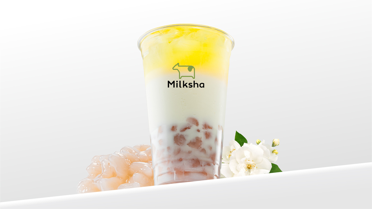 包心芋圆茉莉乳酪茶