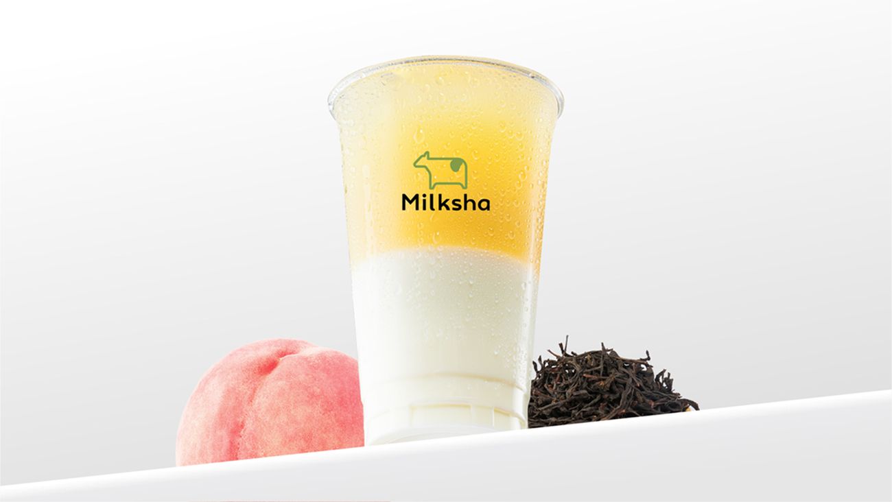 蜜桃乌龙鲜奶茶