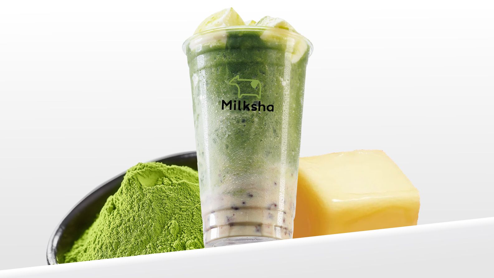 抹茶红豆糯米冰浆