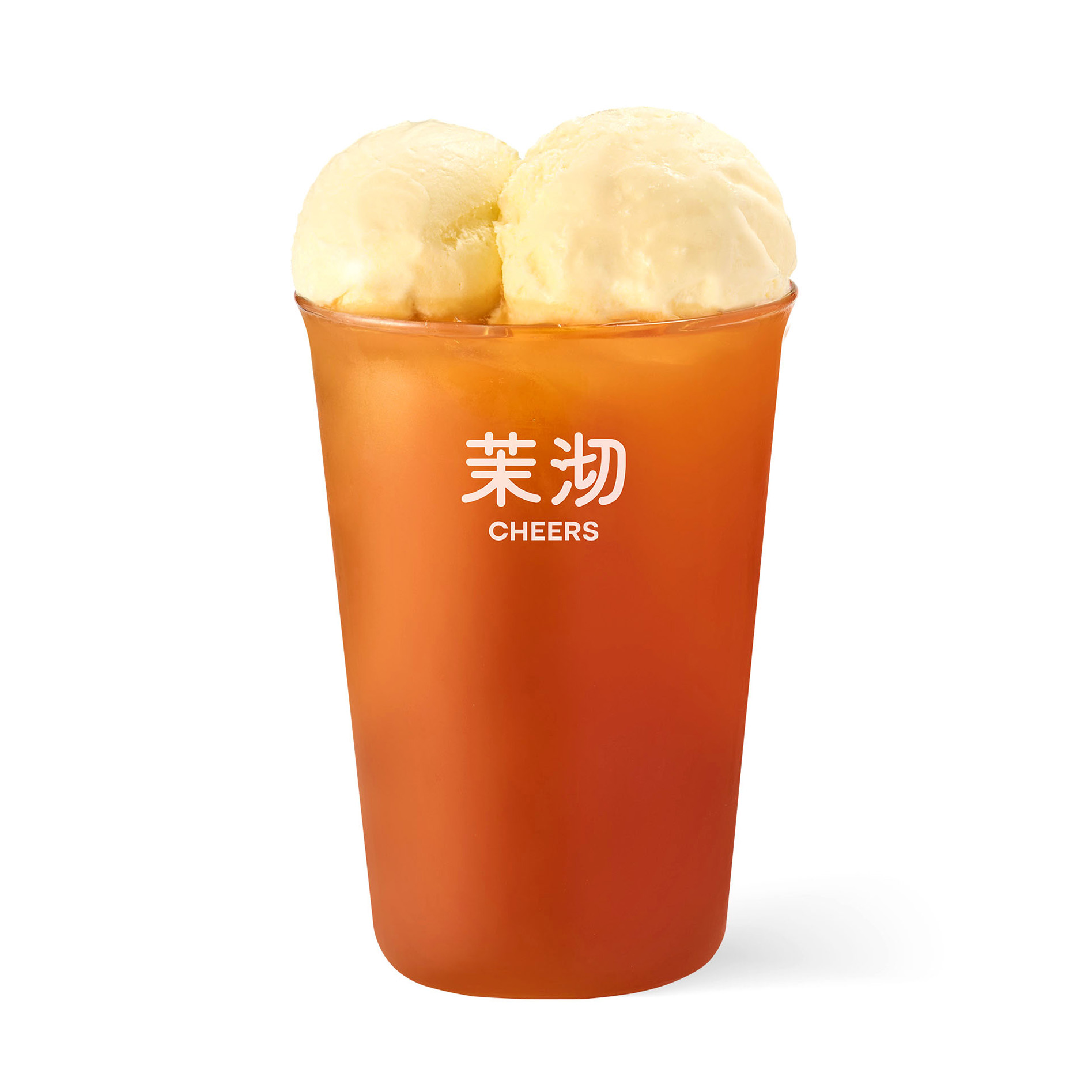 双球冰淇淋红茶
