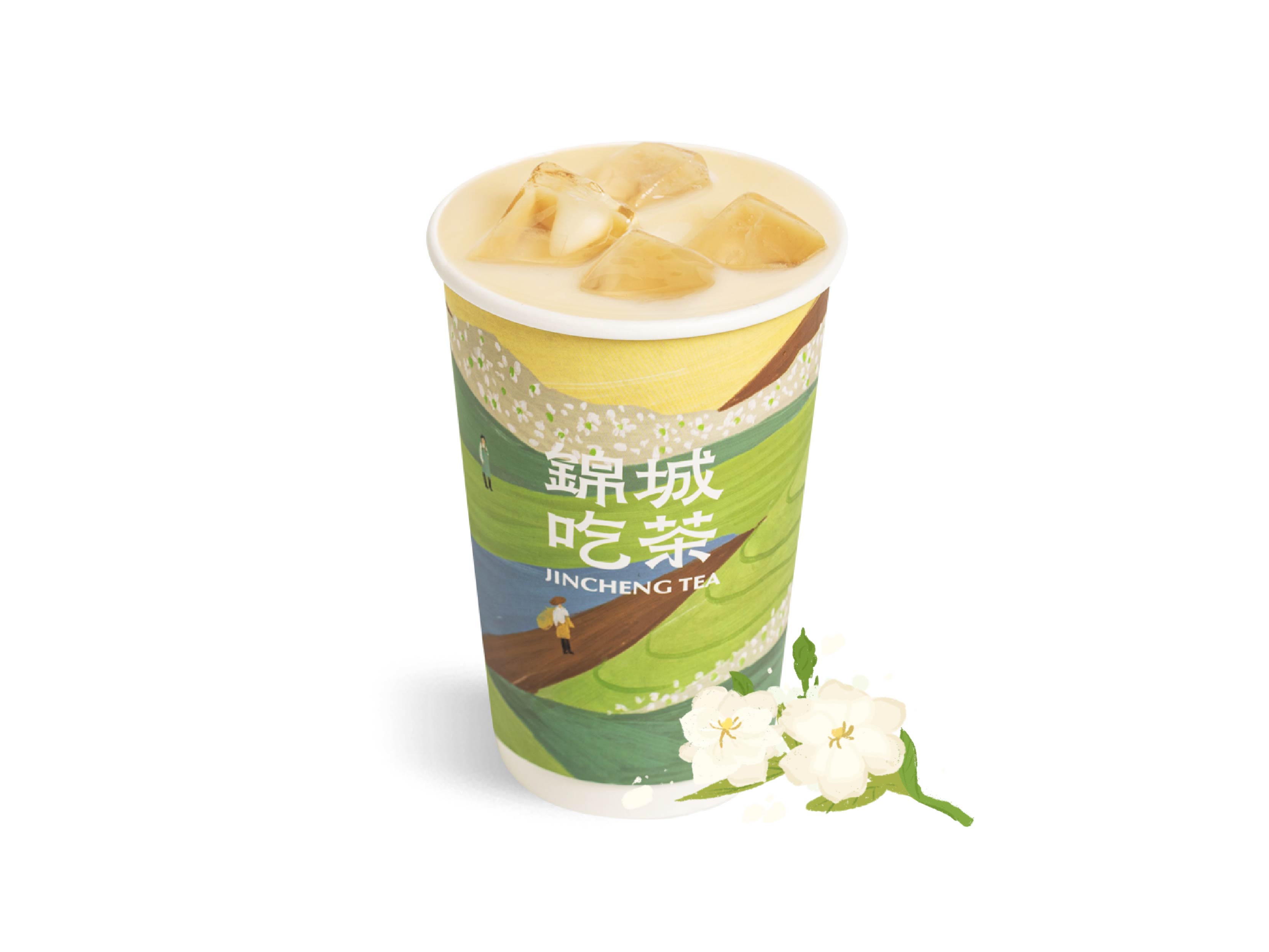 茉莉飘雪·鲜奶茶
