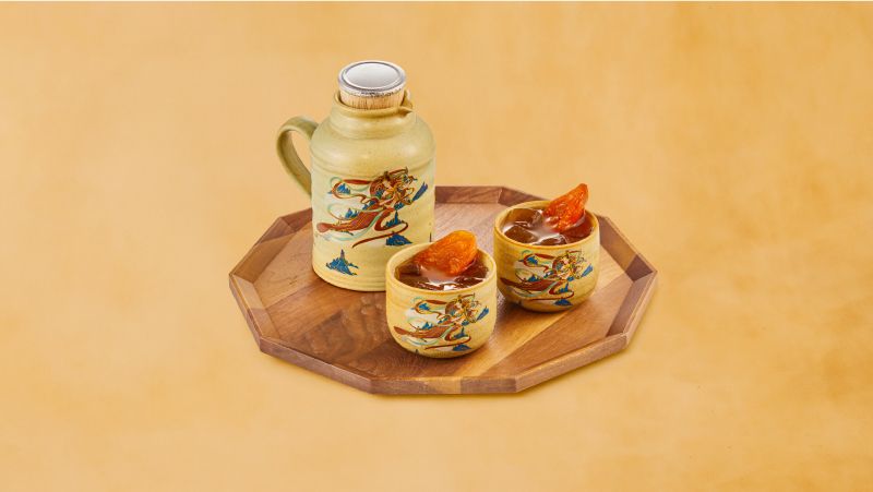156号特窟外的日落·敦煌飞天杏皮茶