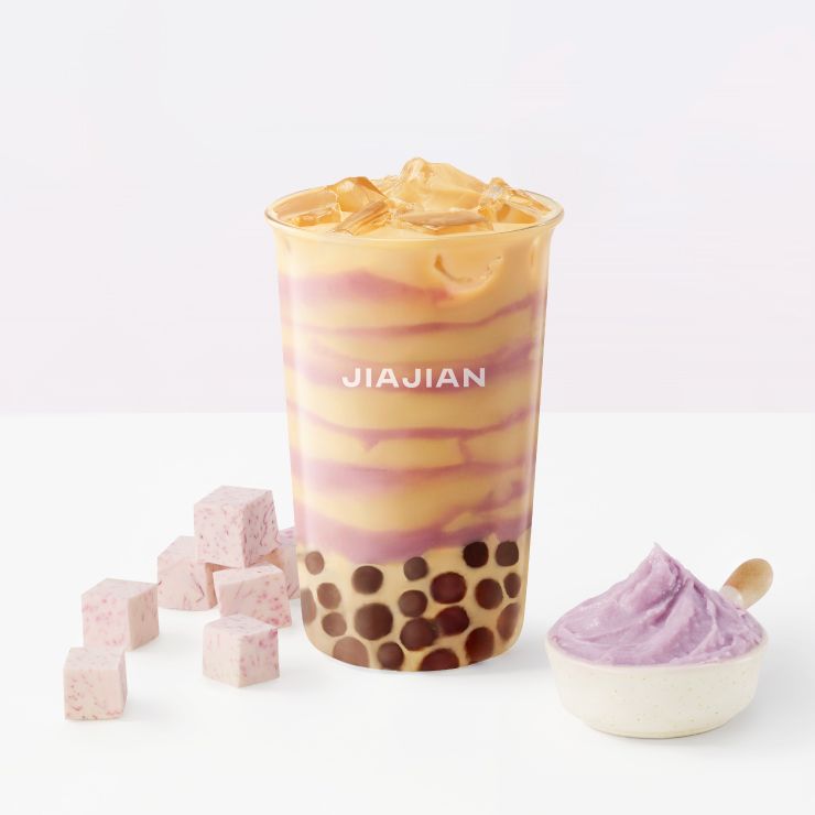 厚芋泥啵啵鲜奶茶