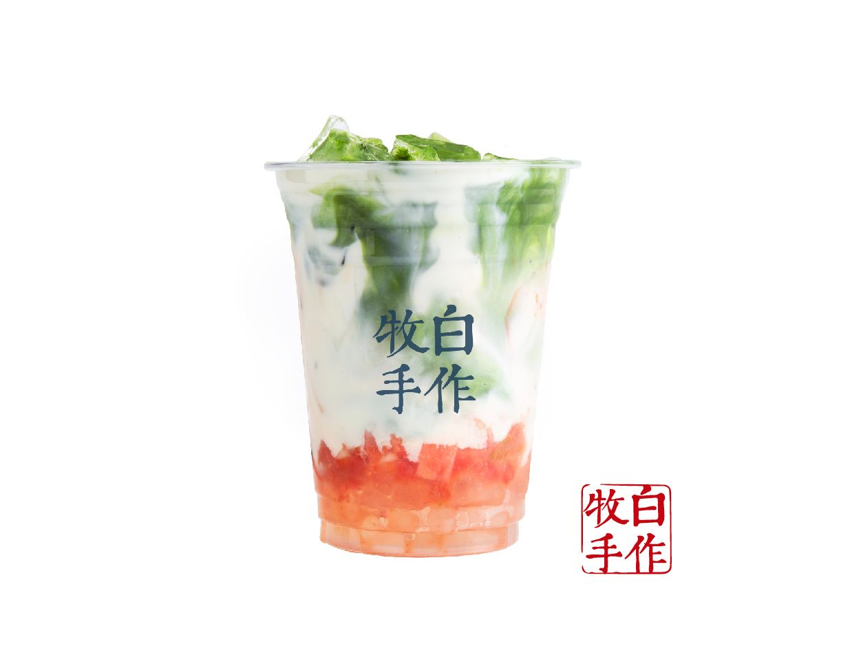 粉芭乐抹茶