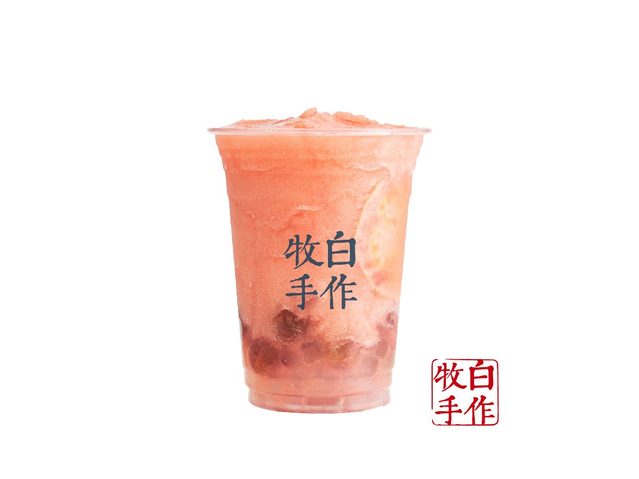 粉芭乐葡萄冰