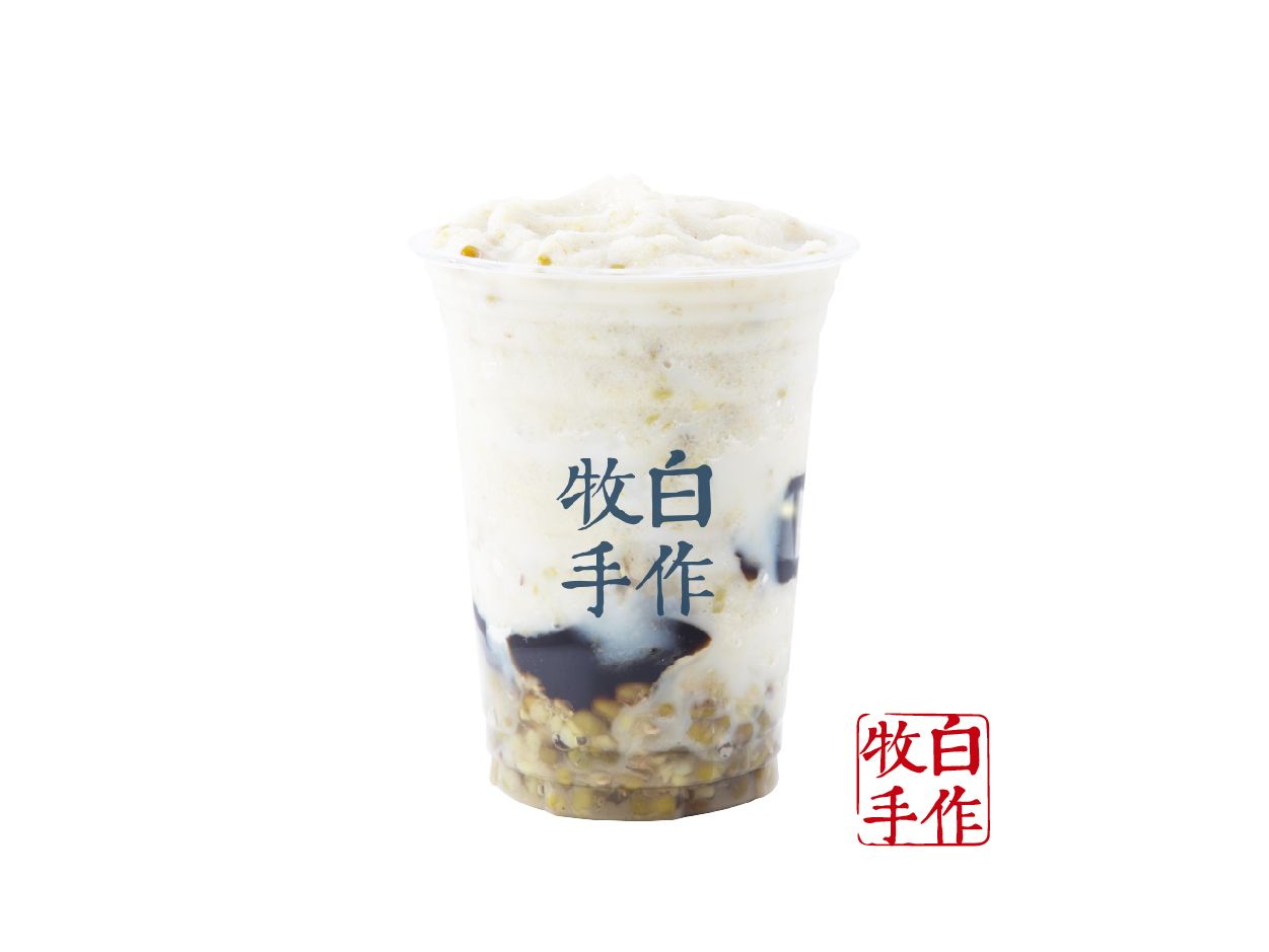 有机绿豆牛乳冰