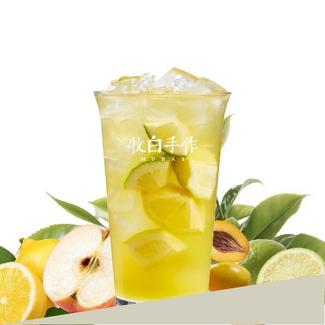手打·苹果橄榄冰柠茶
