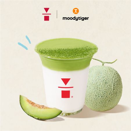奶油蜜瓜冰抹茶