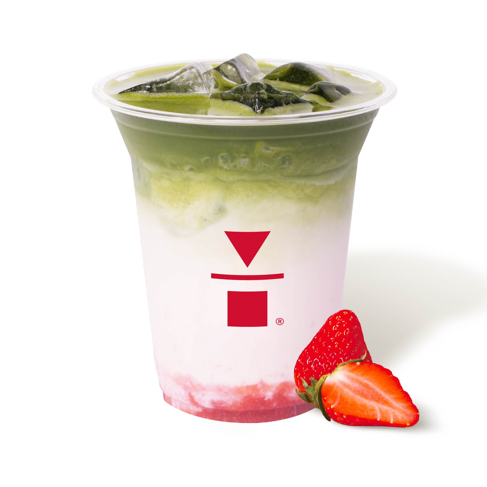 野草莓抹茶拿铁