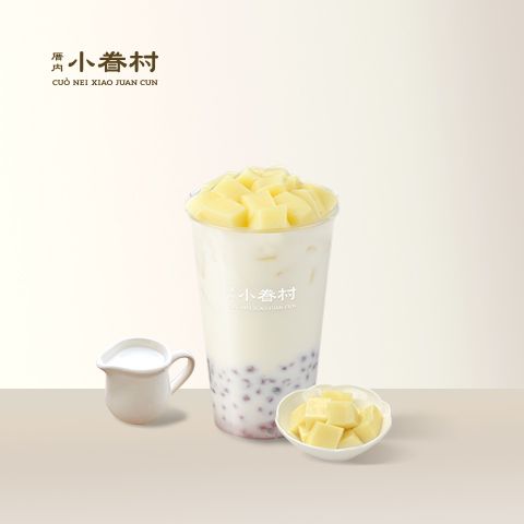 红豆牛奶豆花杯
