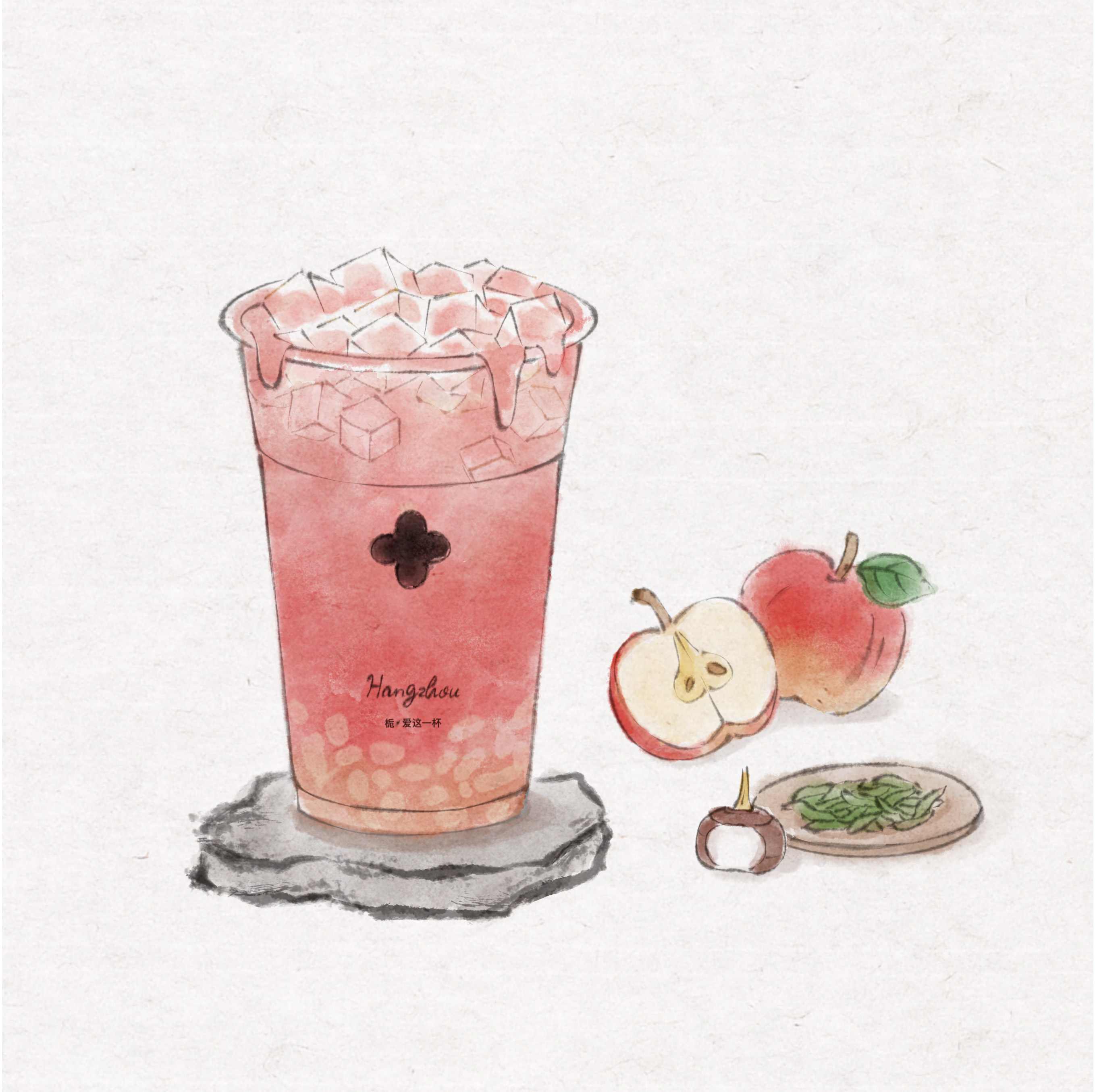 日落苹果·冰茶