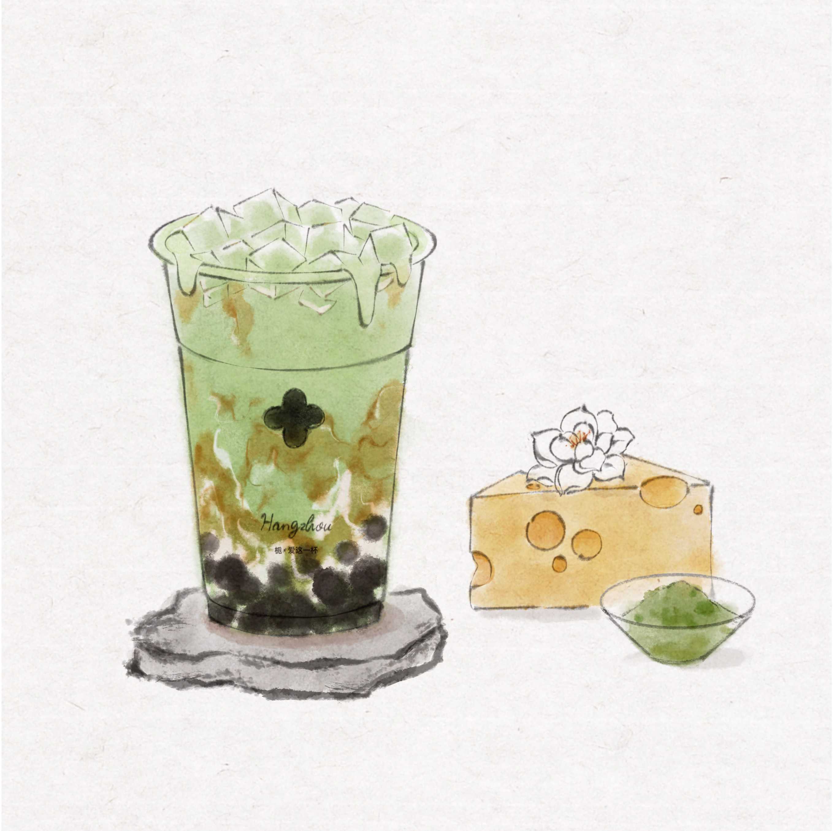 宝珠抹茶咸法酪