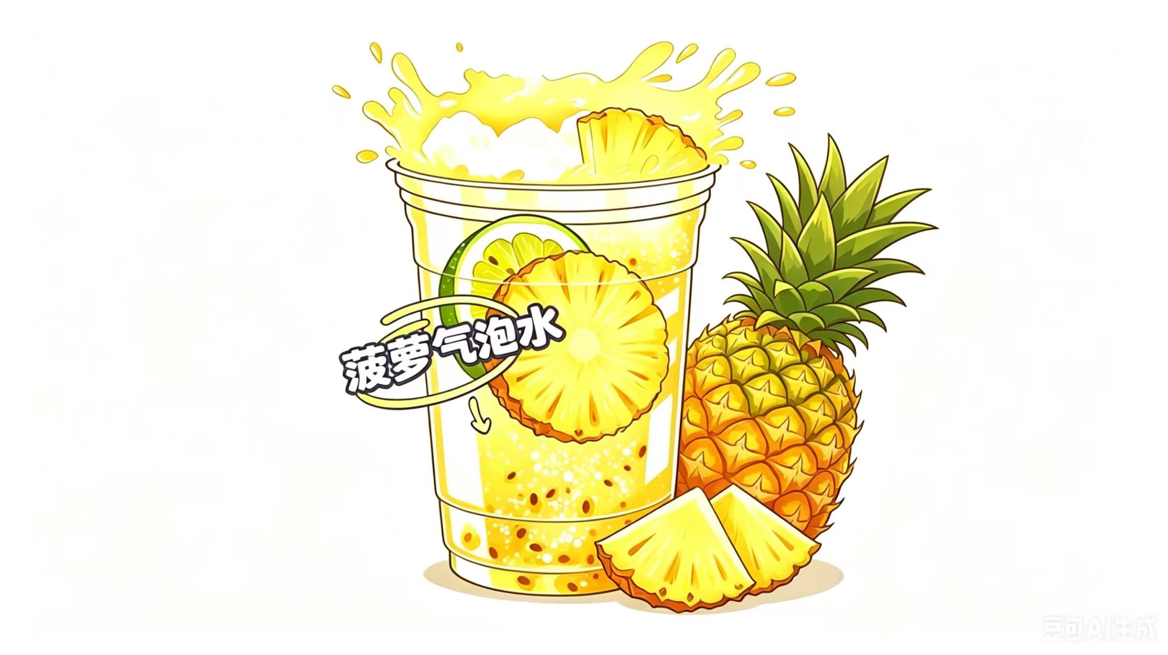 菠萝气泡水