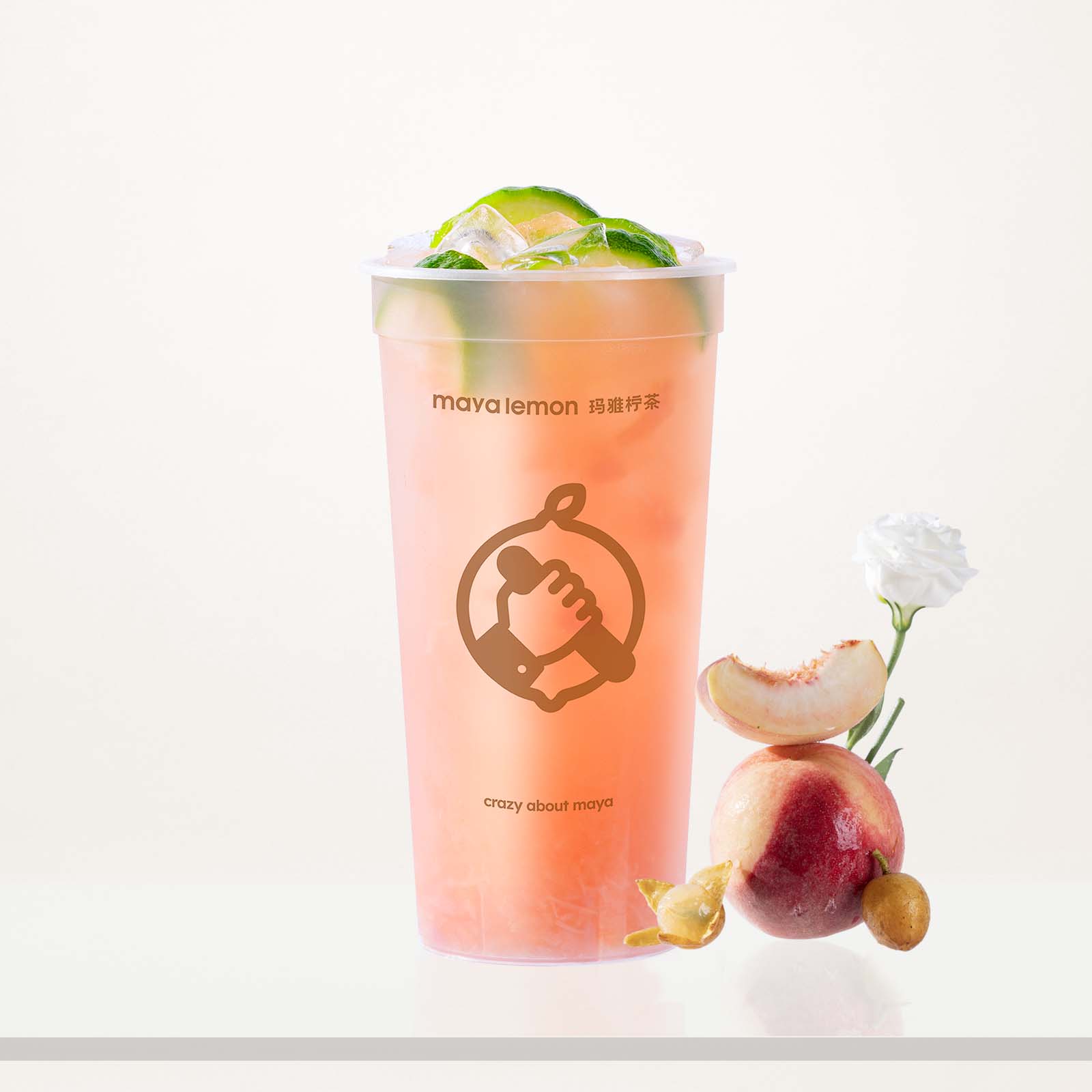 黄皮桃桃柠檬茶