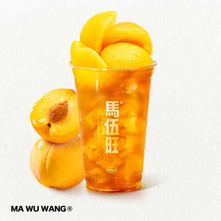 整两个黄桃冰茶