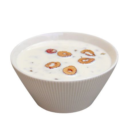 鲜奶炖桃胶