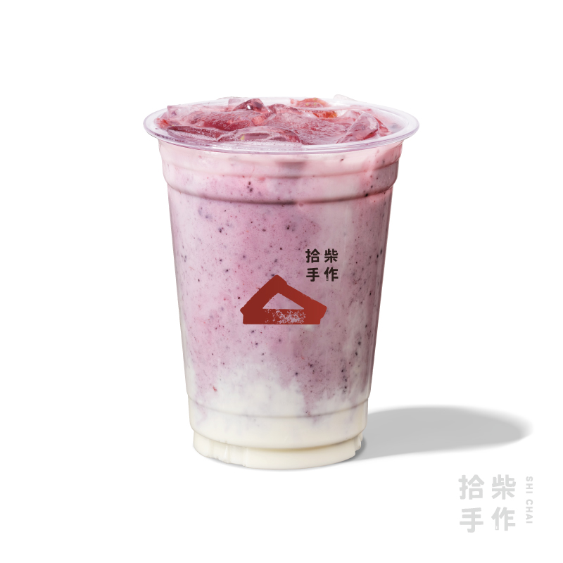 軟酪草莓與藍莓