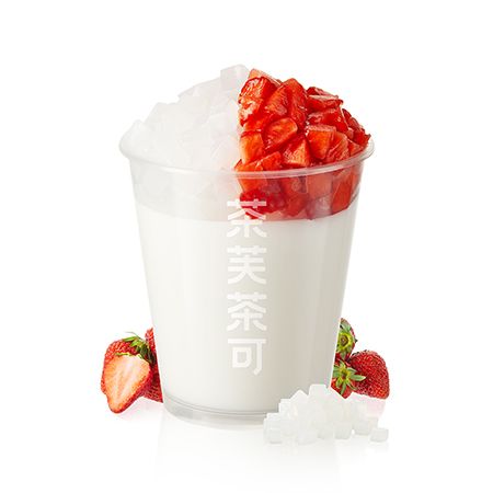 草莓双皮奶