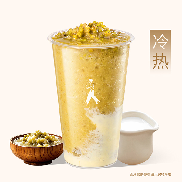 现熬绿豆沙牛乳冰