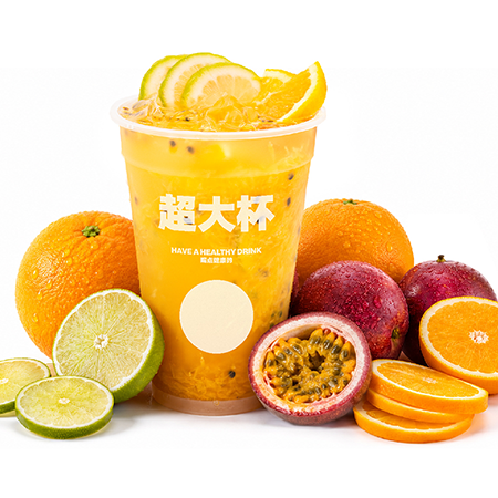 百香鲜橙柠檬桶