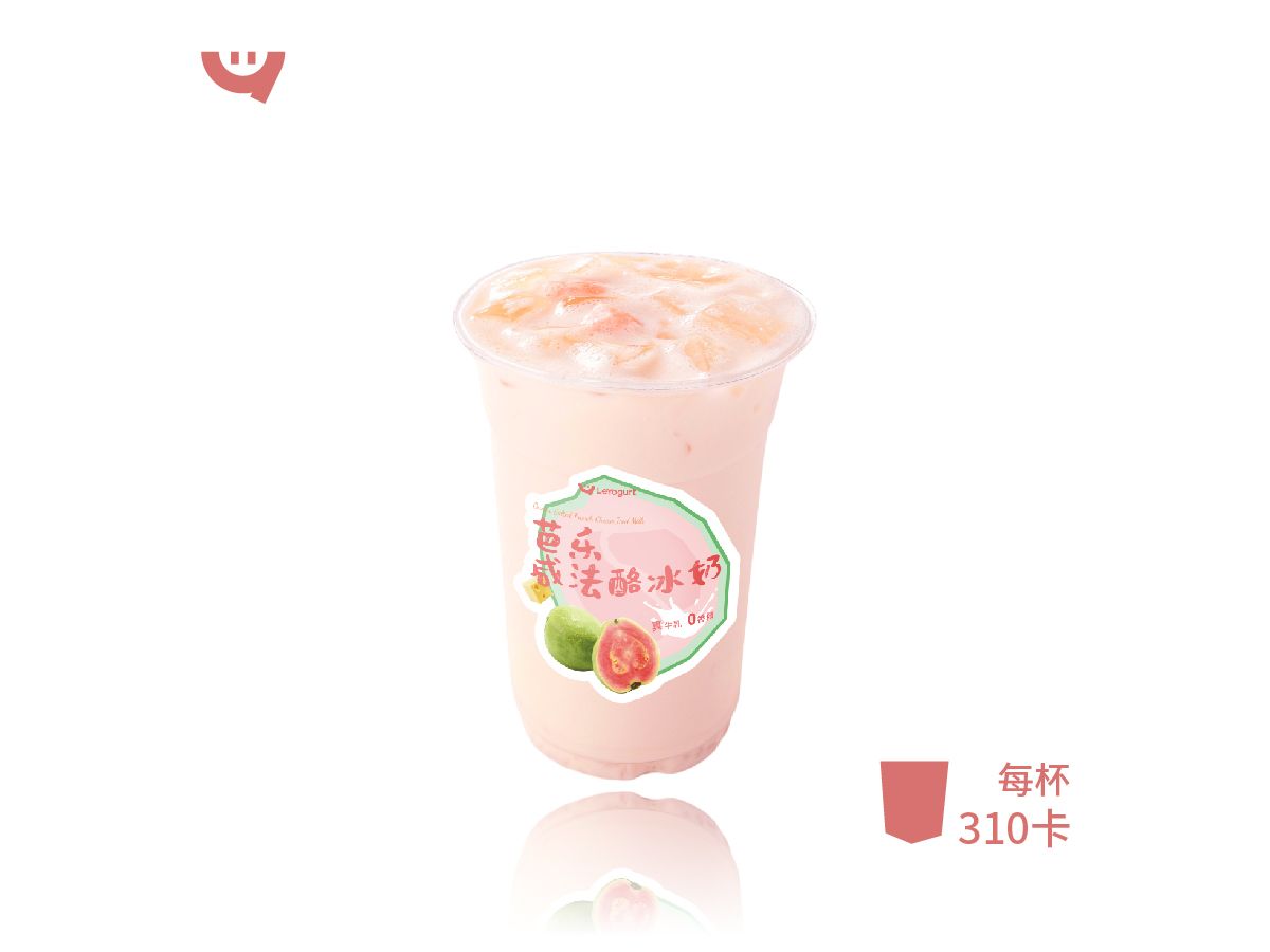 芭乐咸法酪冰奶