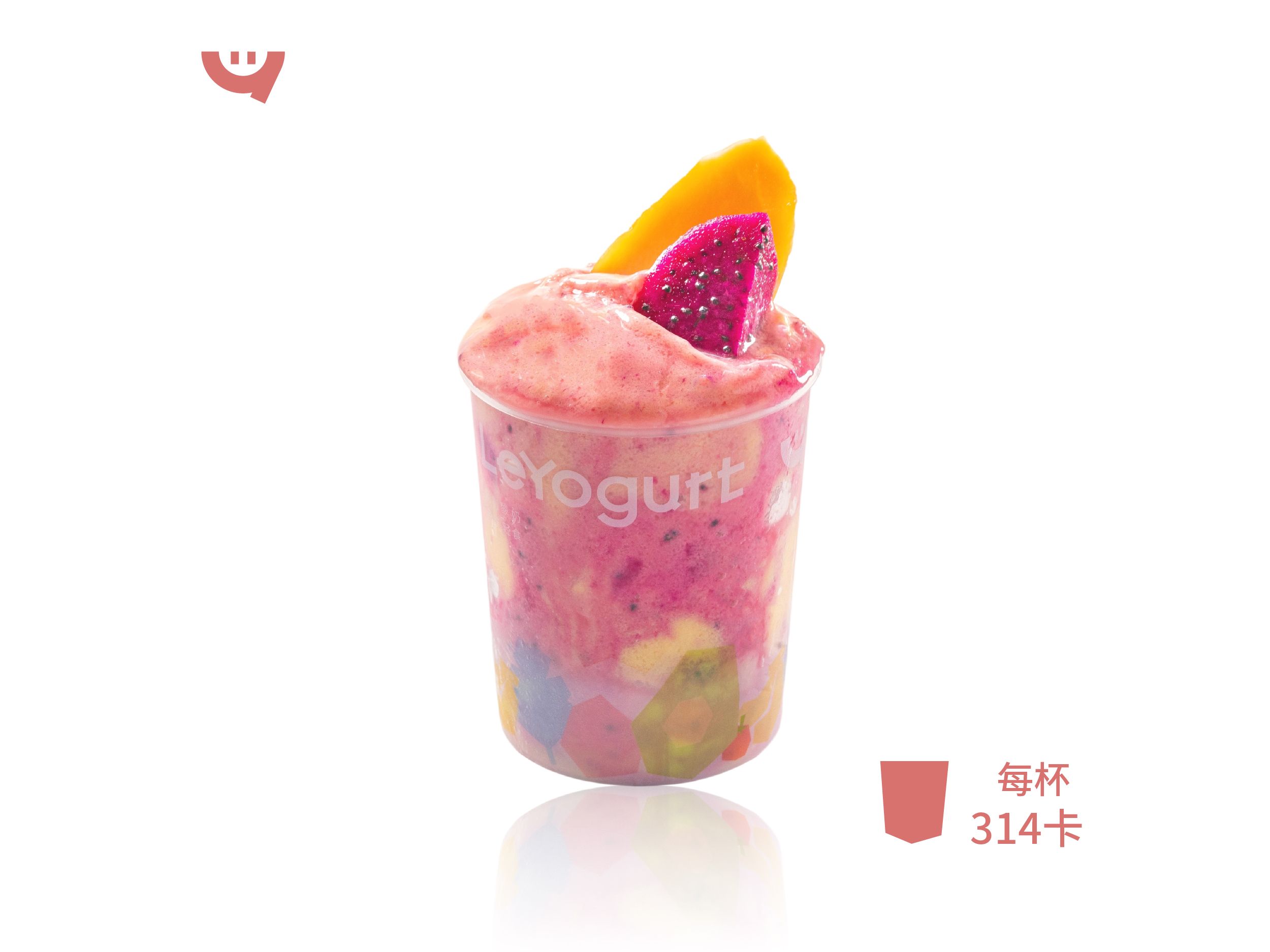 鲜萃芒果火龙果酸奶昔