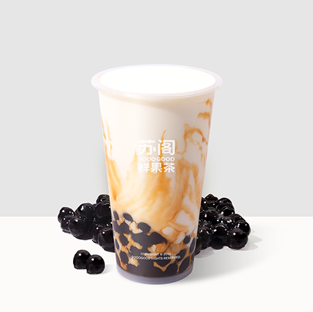 现熬红糖珍珠·牛奶