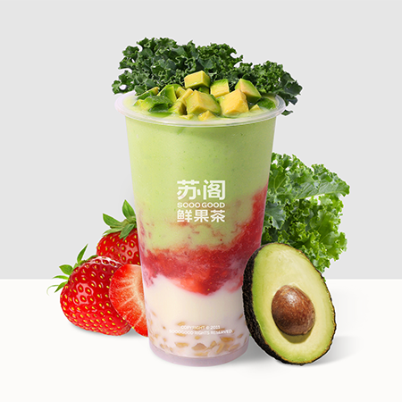 低卡·草莓牛油果羽衣甘蓝