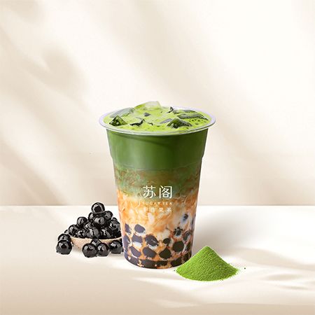 六窨茉莉抹茶·红糖珍珠