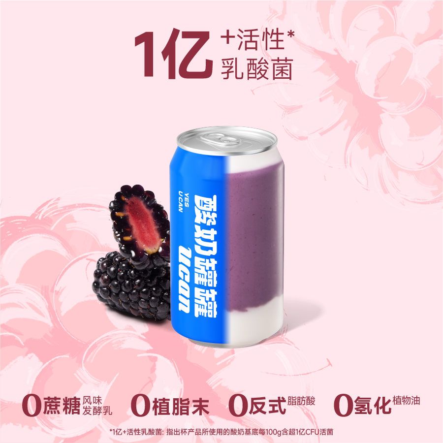 黑桑巴西莓酸奶昔