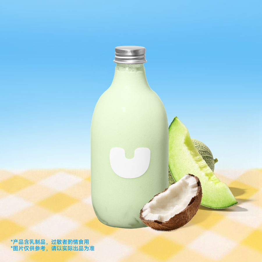 玫珑蜜瓜椰乳冰奶