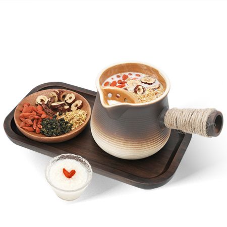 酒酿桂花乌龙瓦罐奶茶