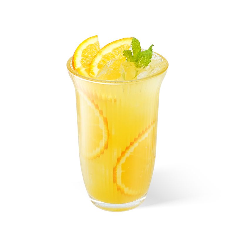 鲜橙冻柠茶