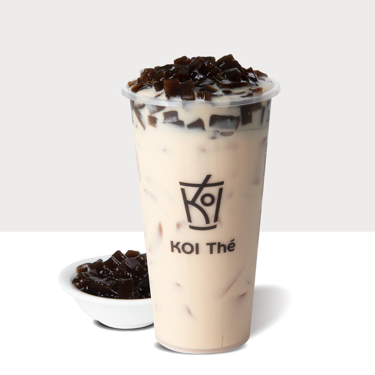 烤糖粉粿奶茶