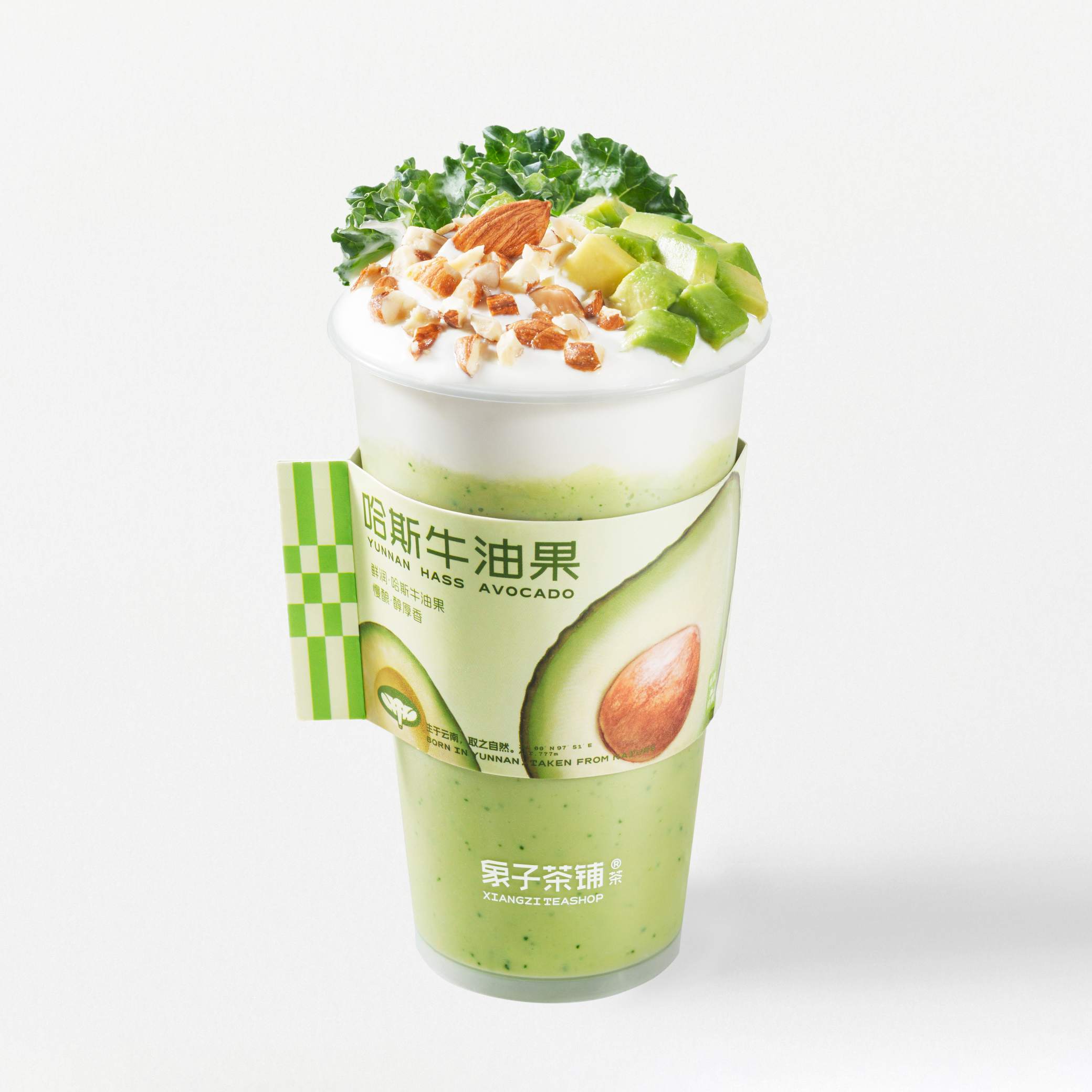 厚牛油果酸奶巴旦木（奶昔）