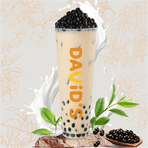   珍珠奶茶长长杯 