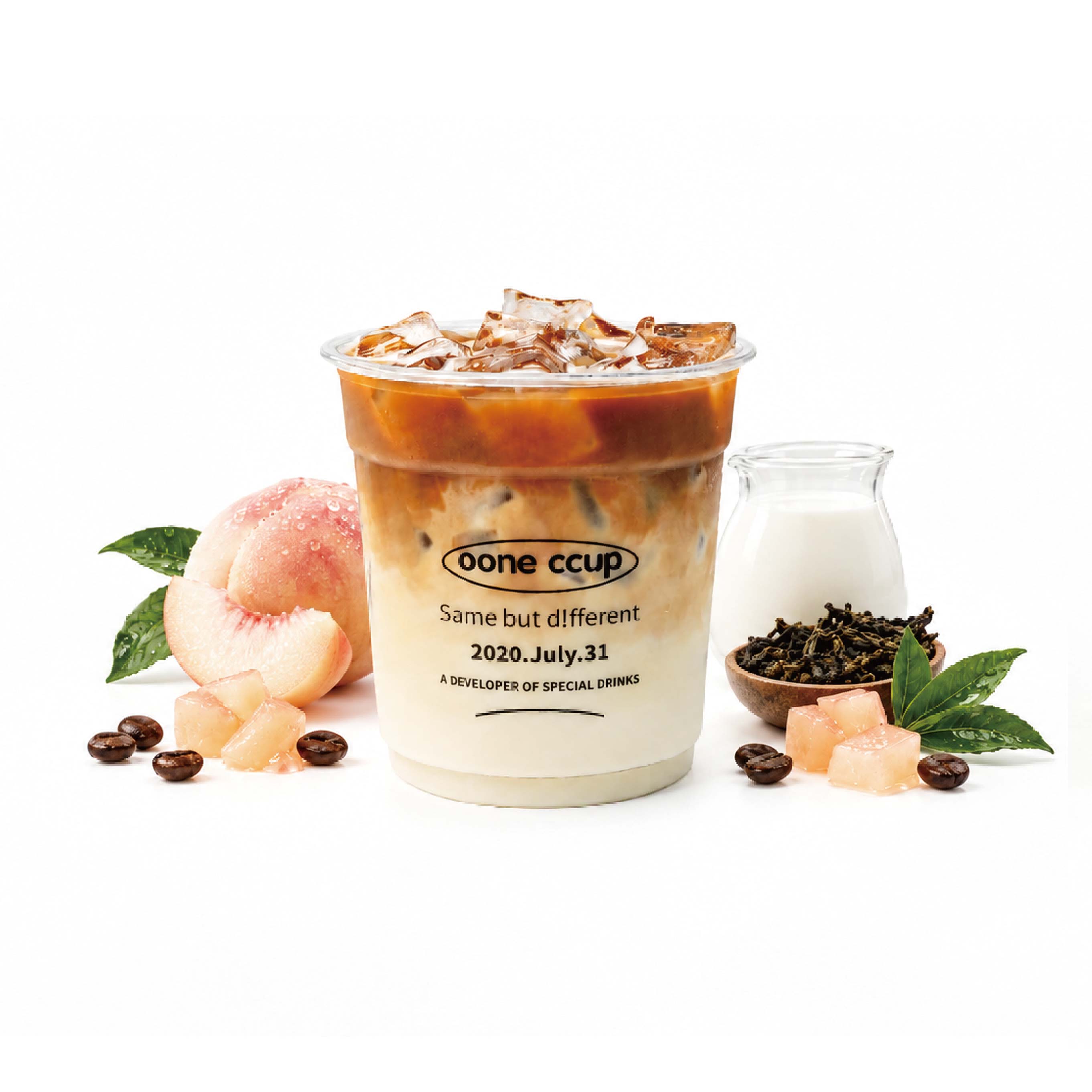 白桃茶拿铁
