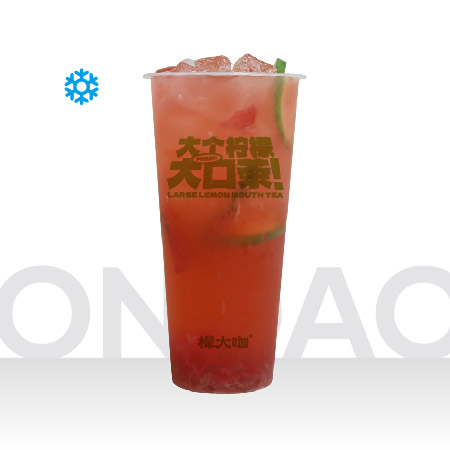 玫瑰粉荔冰茶