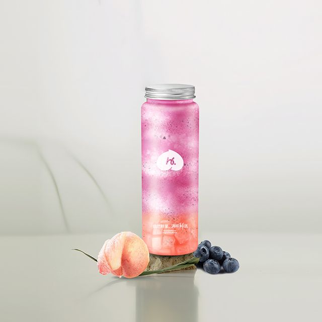 蓝莓桃桃酸奶冰